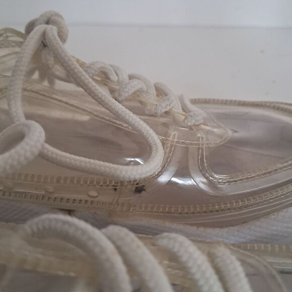 *Final Price* Jeffrey Campbell Sneakers Women's 6.5 Clear Transparent Futuristic - Picture 6 of 9